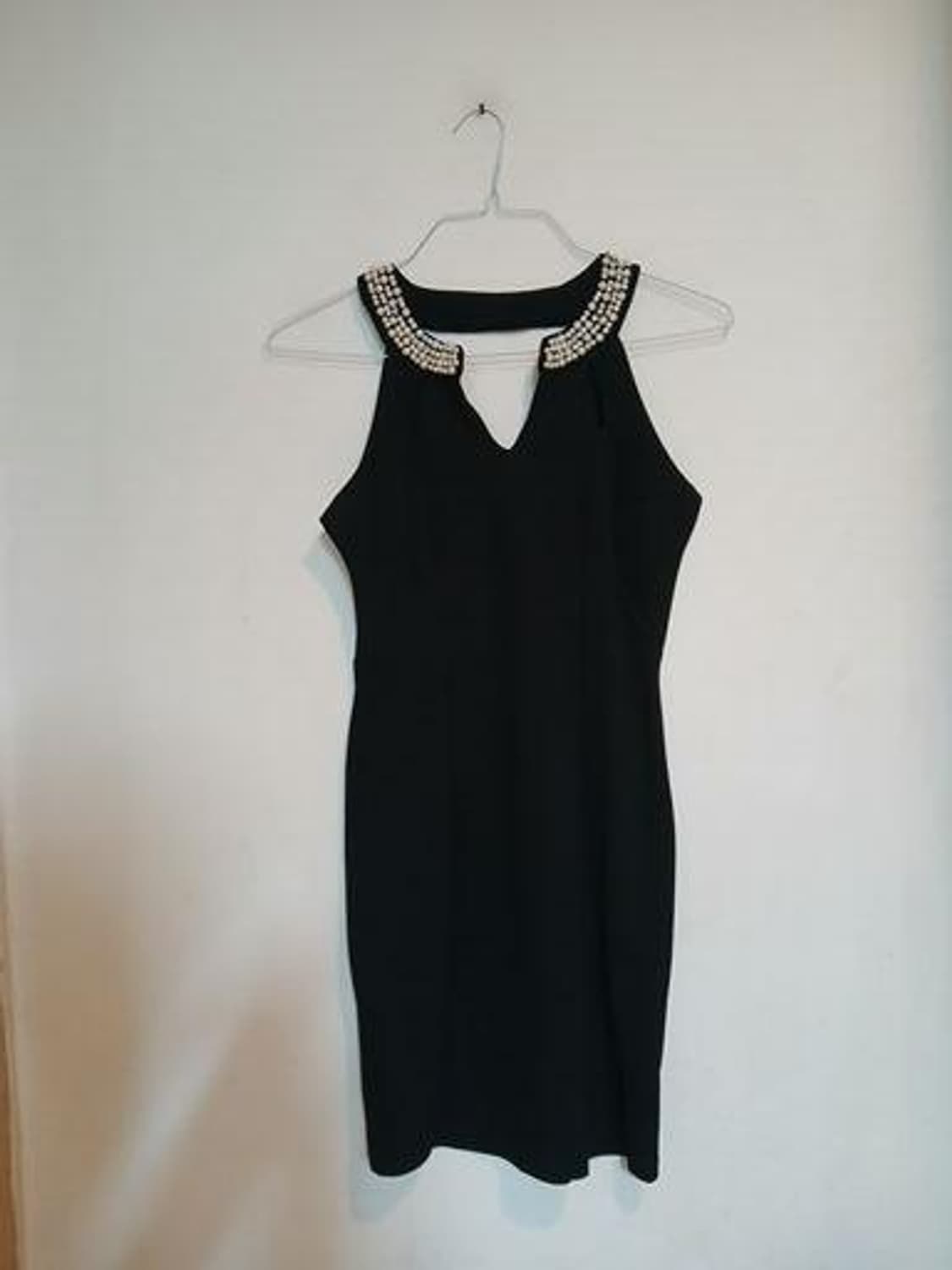 진주 민소매 홀터넥 드레스 나시 원피스 섹시 홀복 파티 클럽룩 데이트룩 상품이미지6