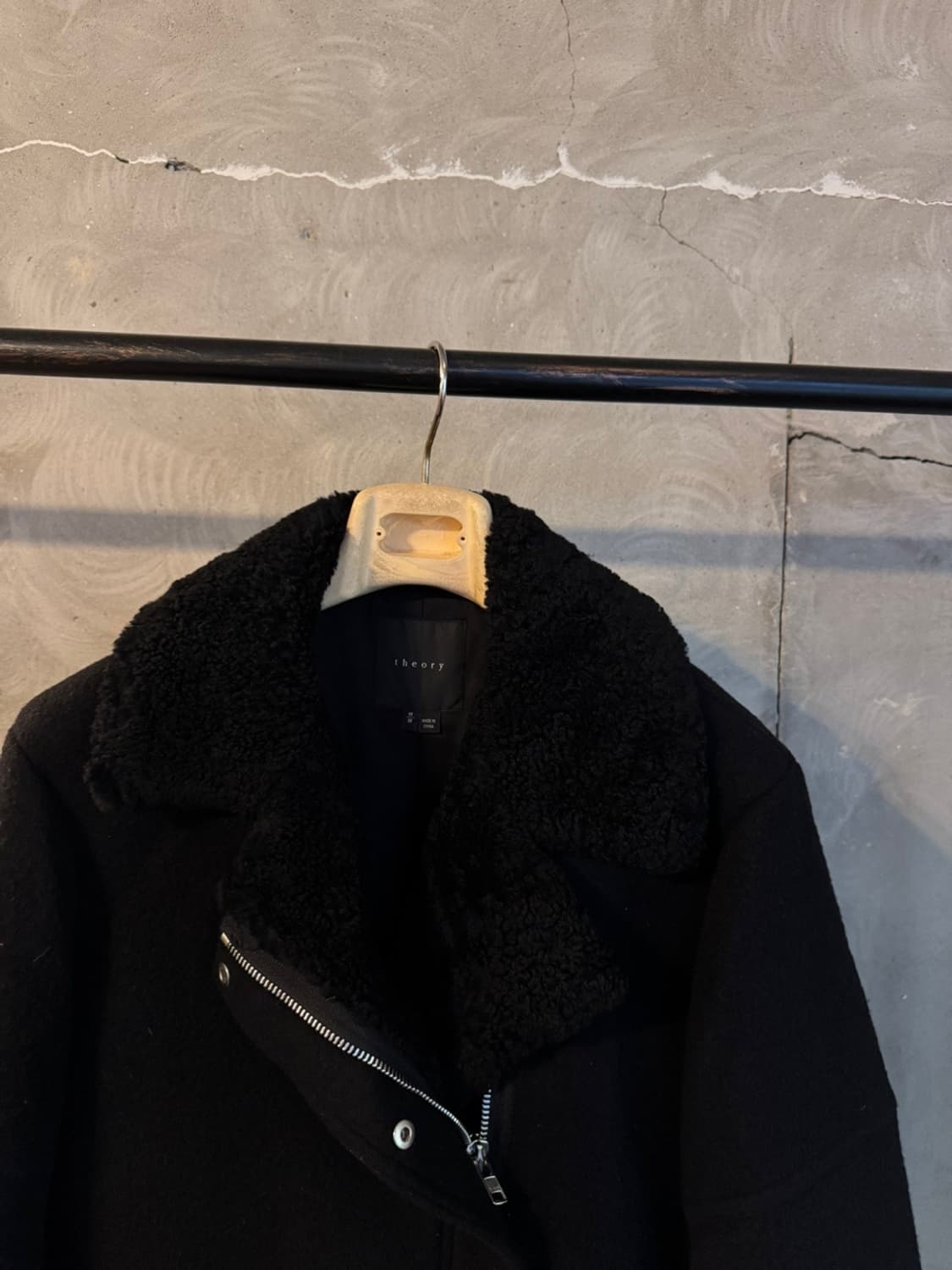 띠어리 시어링 펠트울 라이더 코트 55~66 상품이미지3