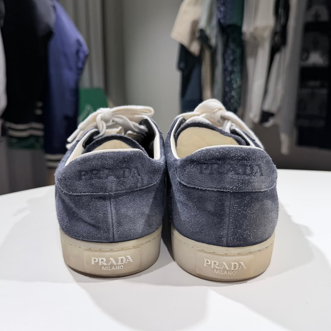 (A/9) / 프라다 레인 스웨이드 스니커즈 네이비 상품이미지4