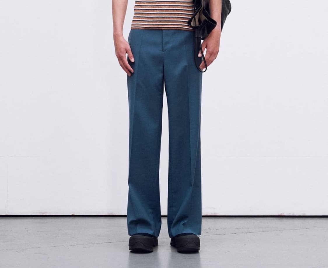 RECTO 24s/s 파도바 스트레이트핏 팬츠 블루(M) see 상품이미지2