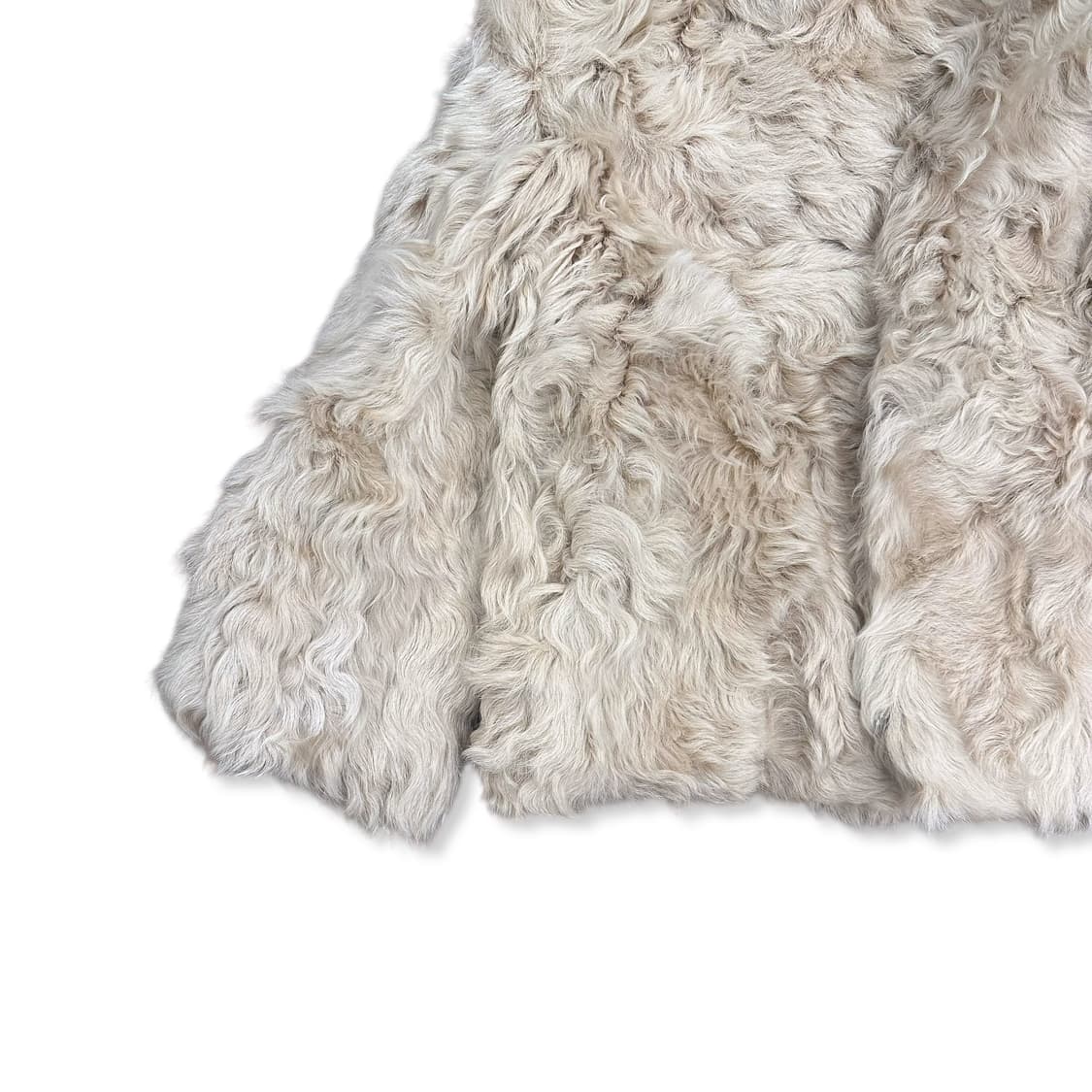 Beige Rabbit Fur Jacket 상품이미지3