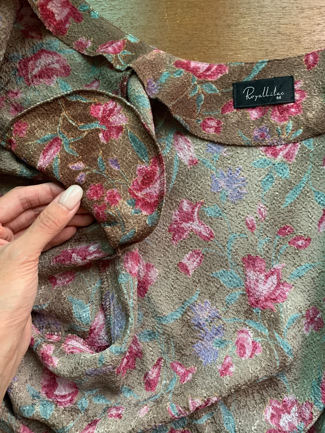 vintage flower puff blouse 상품이미지5