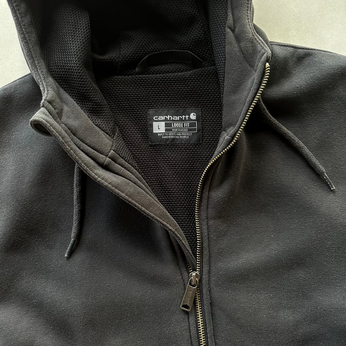 [L]칼하트 써멀 레인디펜더 루즈핏 후드집업 상품이미지8