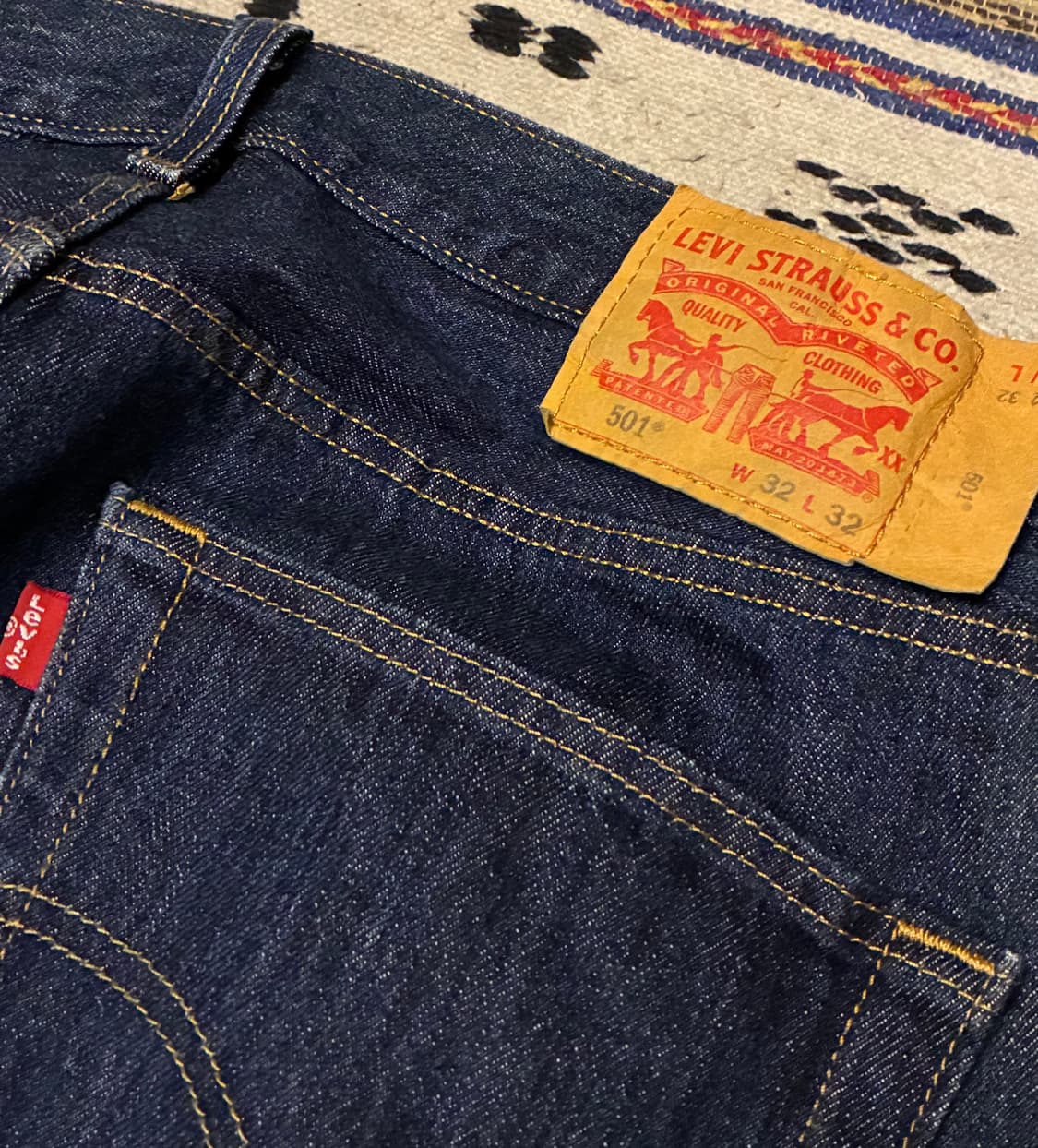 (32)Levis 리바이스 501 진청 데님 청바지 스트레이트핏 상품이미지7