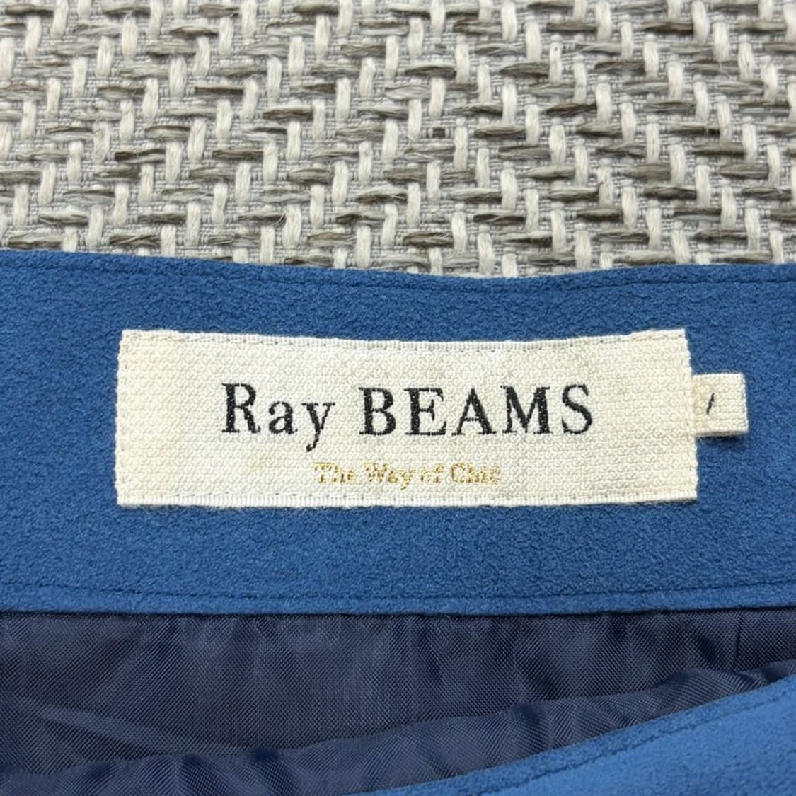 빔즈 스웨이드 배색 스커트 v3026 상품이미지6