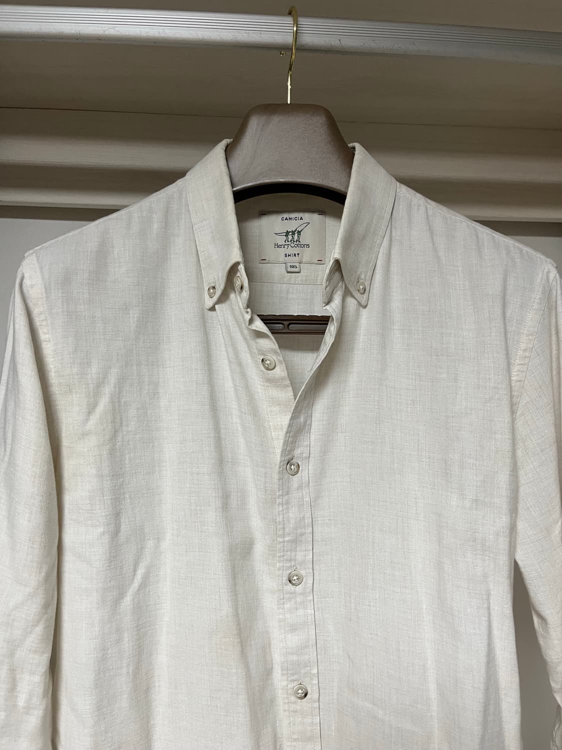 헨리코튼 아이보리 셔츠 상품이미지2