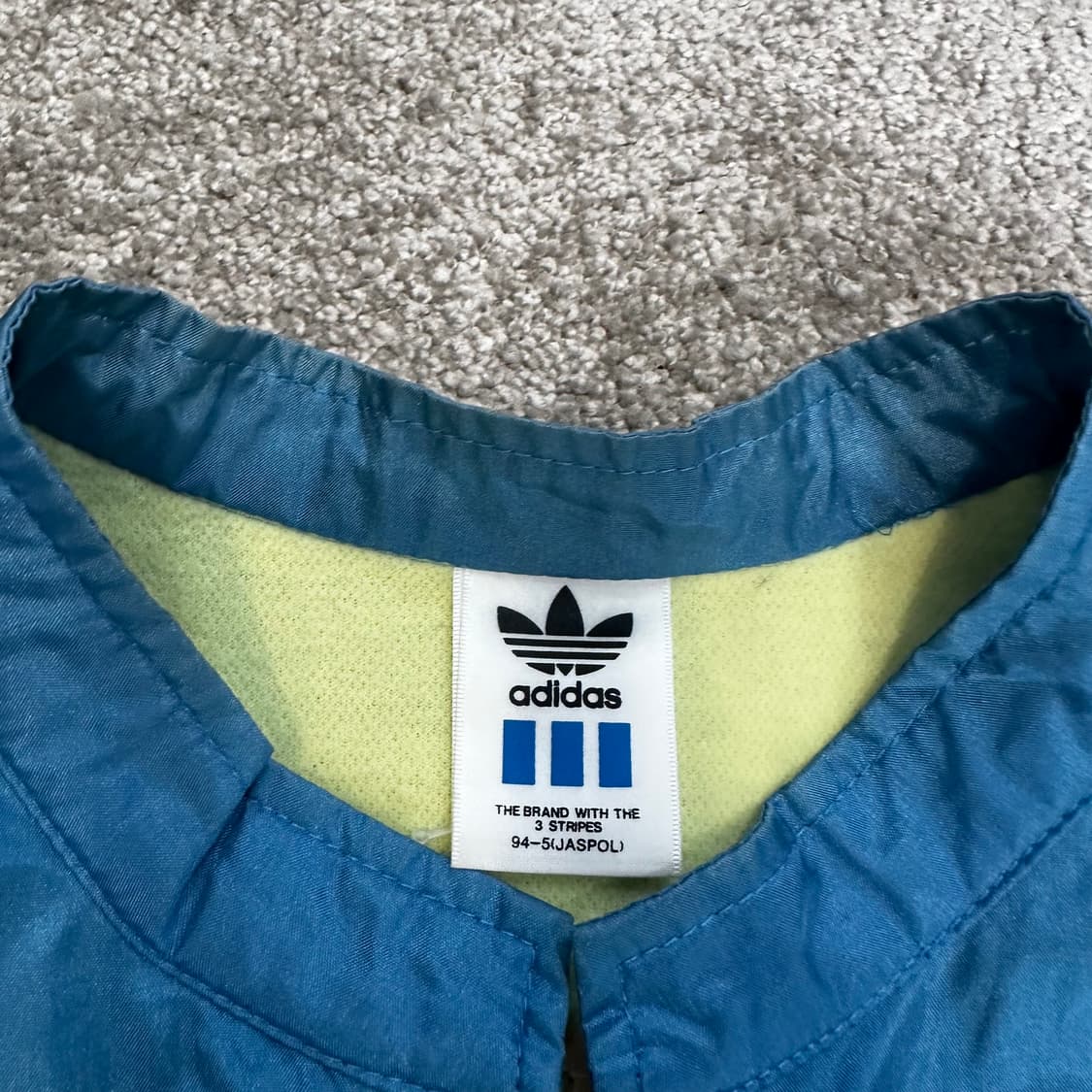 아디다스 올드스쿨 백로고 빈티지 블루 조끼M 상품이미지3
