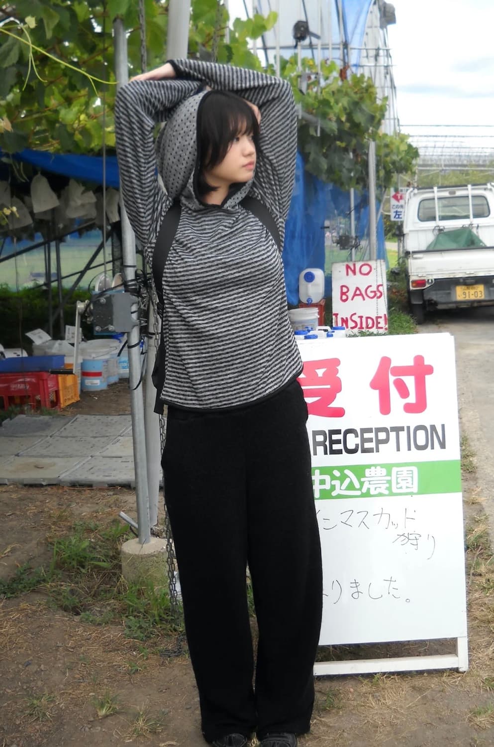 페스토 도트 스트라이프 후디 상품이미지5