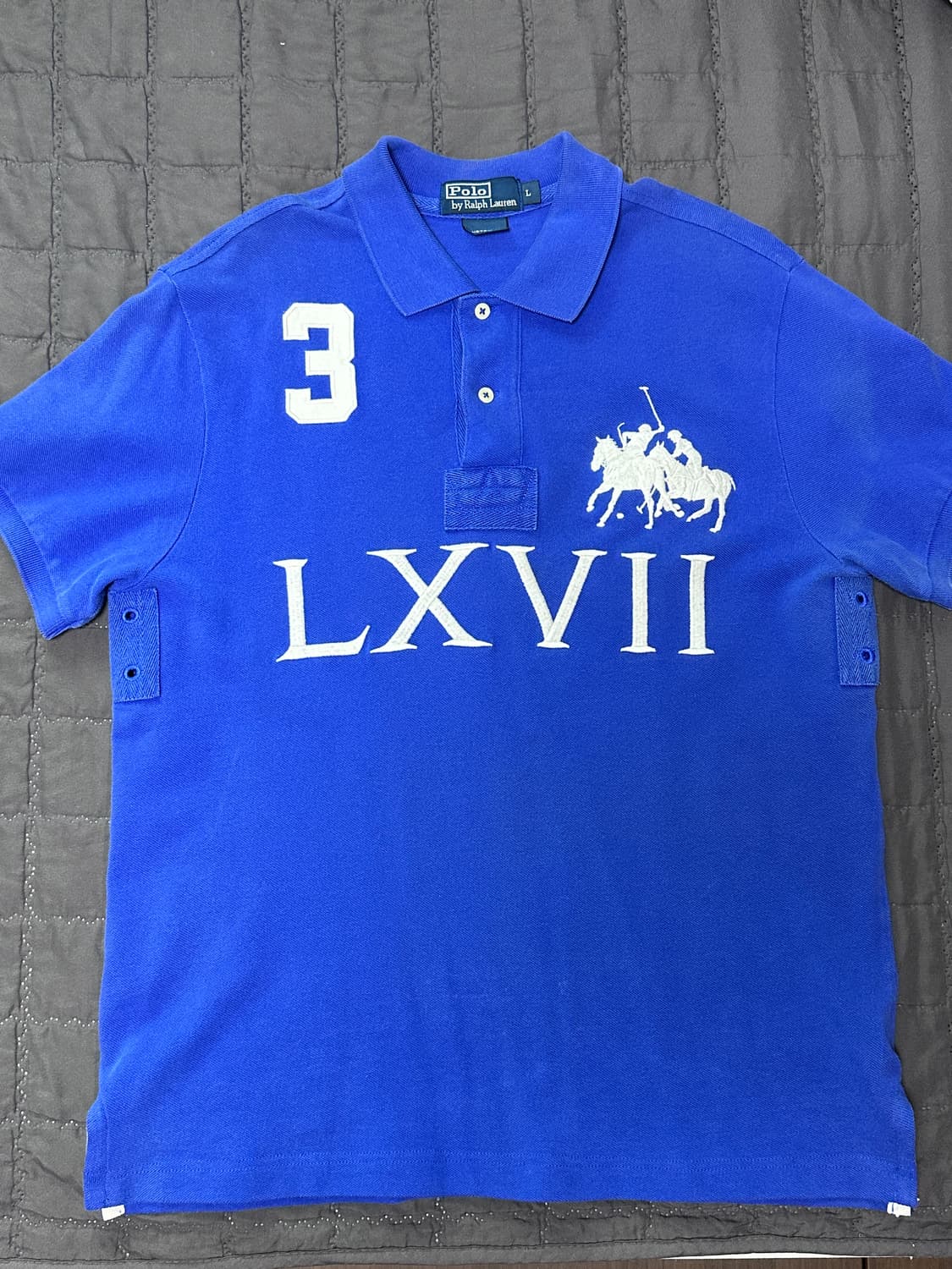 [L]Polo 폴로 키프치프 빅로고 pk 카라티 블루 상품이미지1