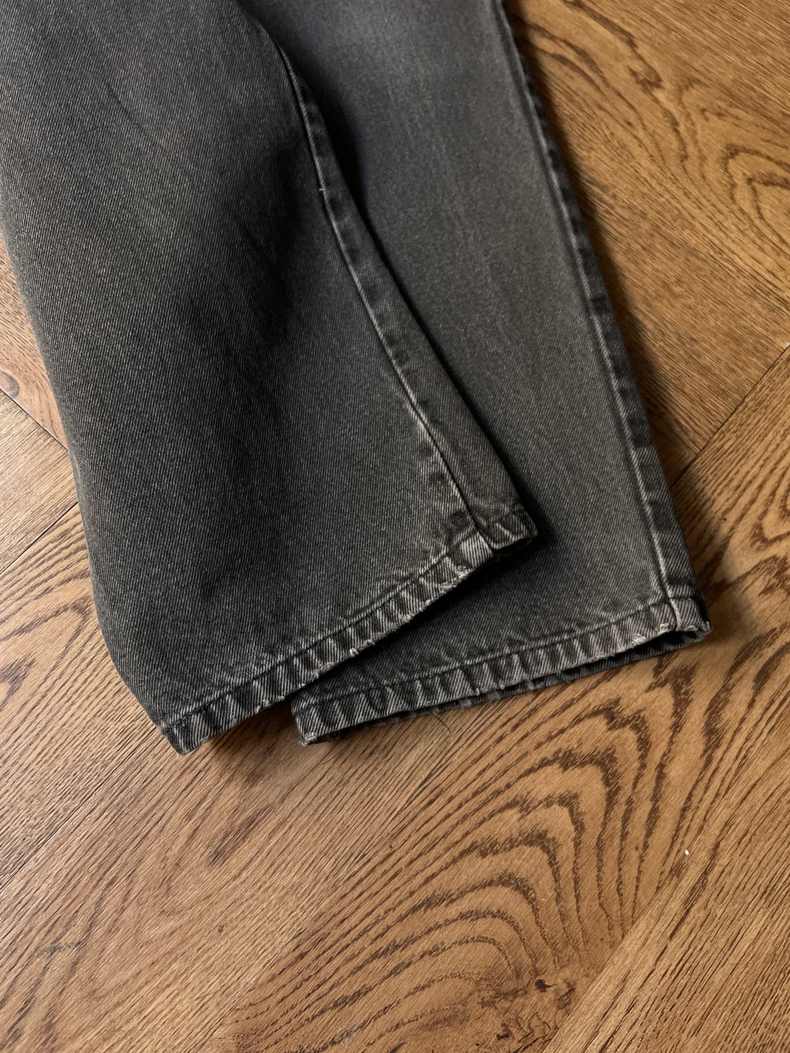 [34]90's 리바이스 오렌지탭 550 멕시코제 흑청 데님 팬츠 상품이미지6