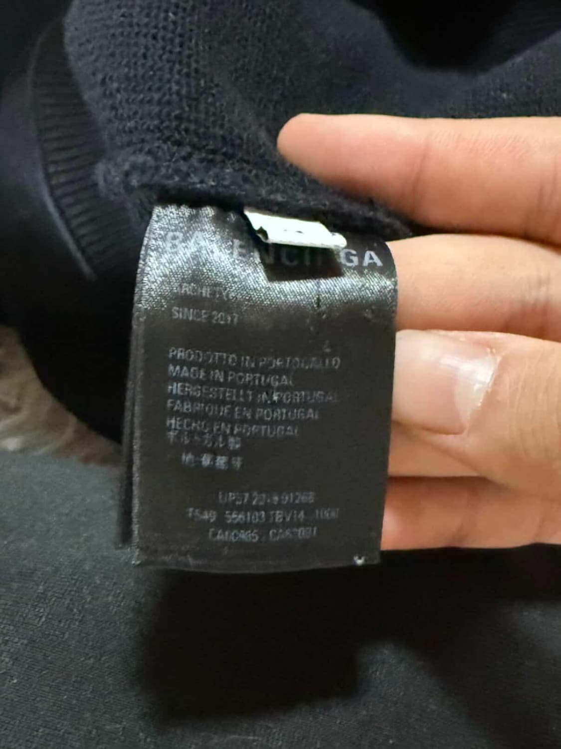 발렌시아가 웨이브 로고 후드티 상품이미지8