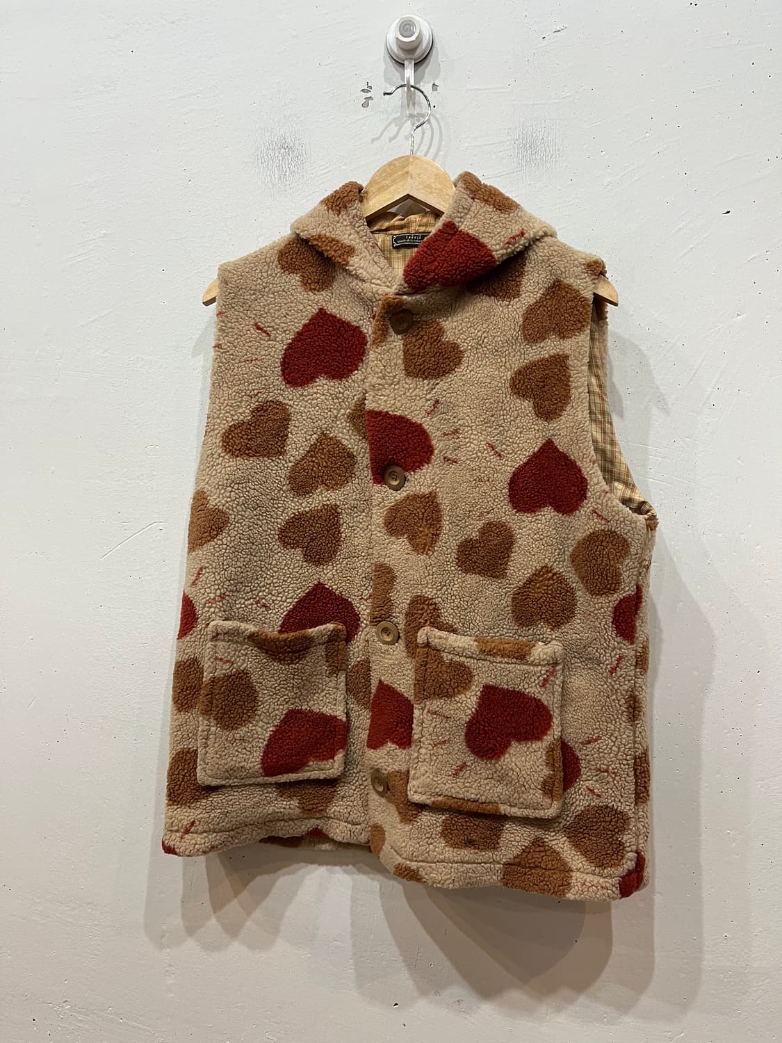 soleil JPN 하트 플리스 후드 베스트 상품이미지1