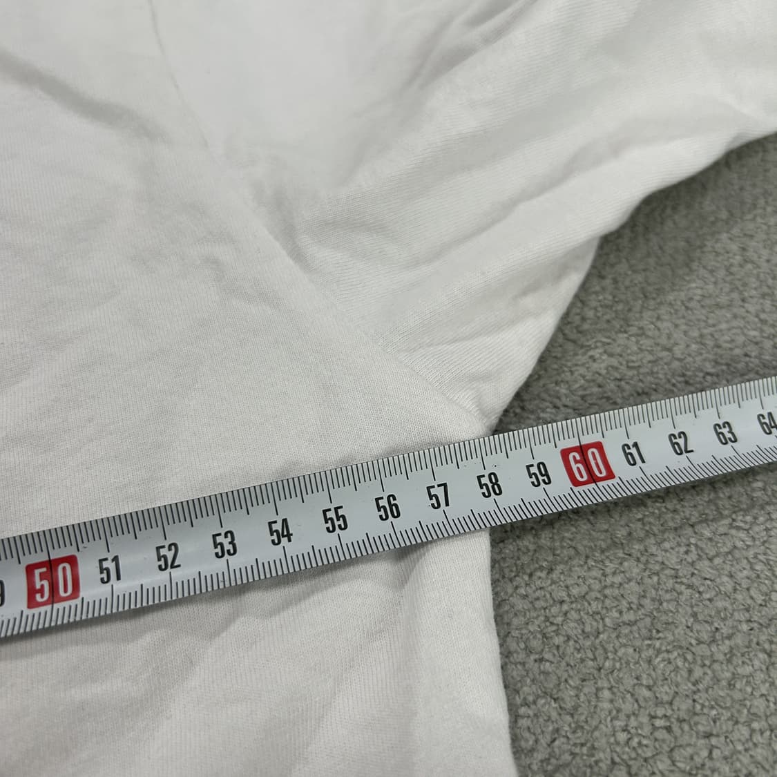 NP 화이트 반팔 티셔츠 XL 상품이미지5