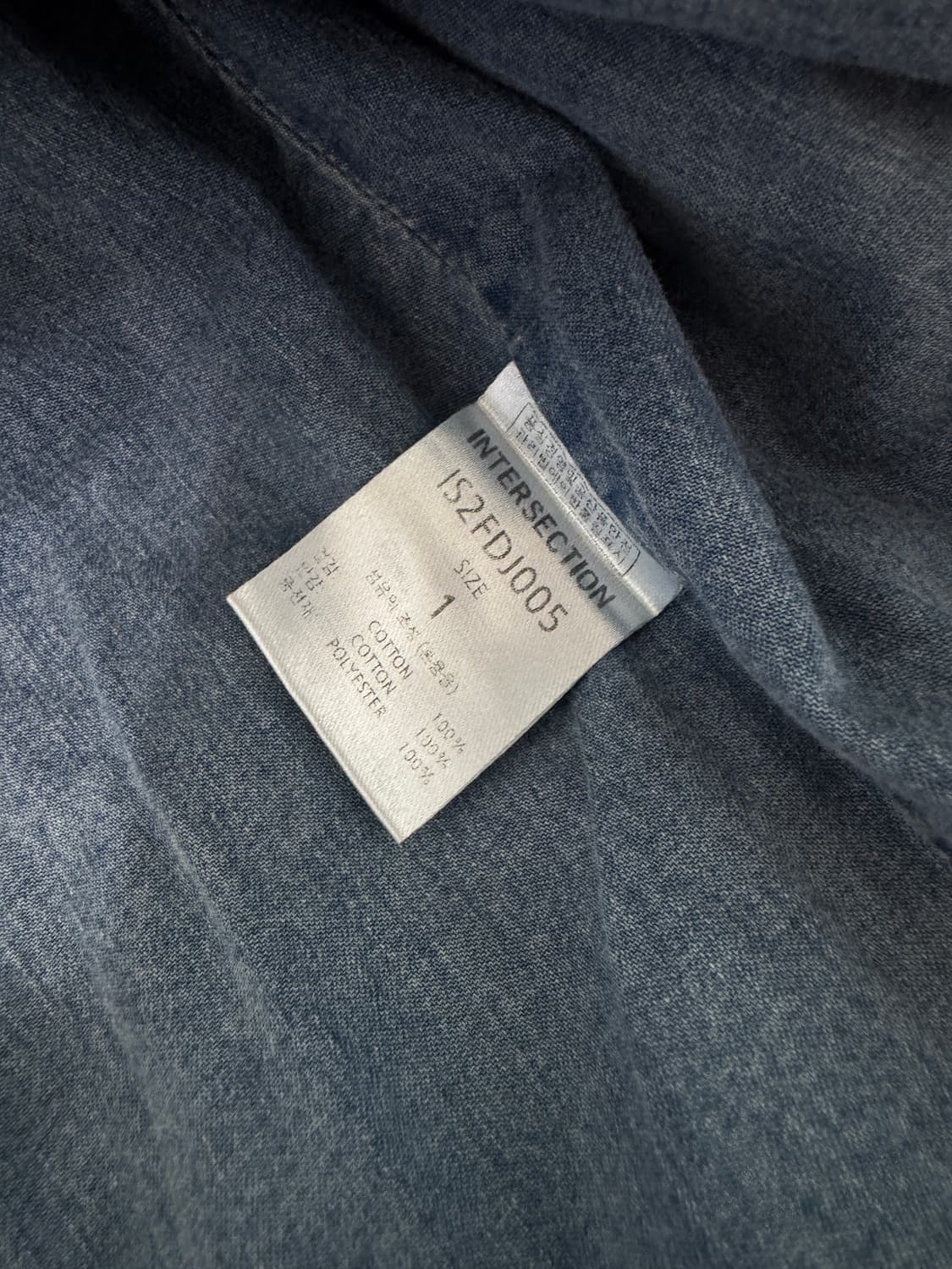 오버사이즈 패디드 데님 자켓 1사이즈 상품이미지4