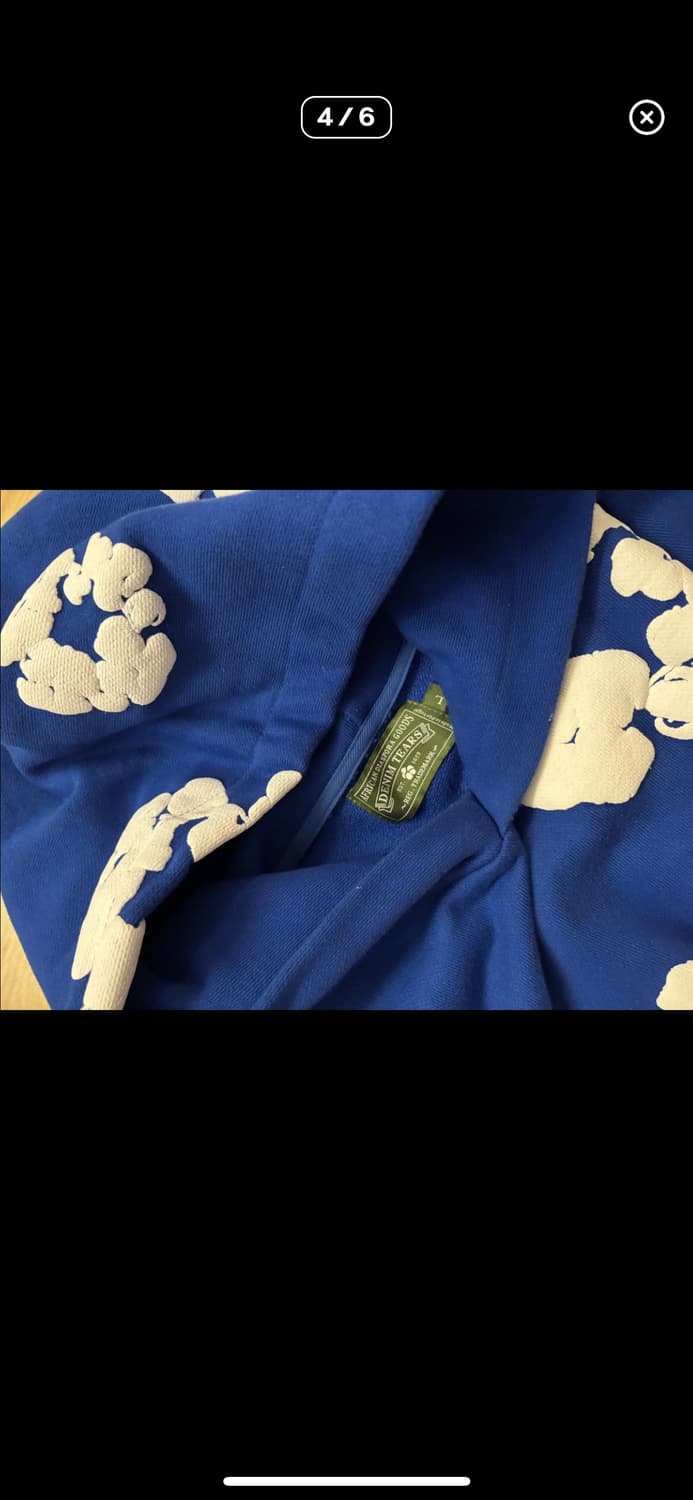 데님 티어스 후드 로얄 상품이미지3