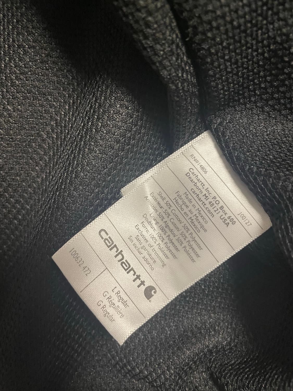 칼하트 써멀 후드집업 네이비 상품이미지6