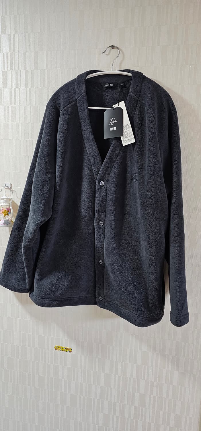 유니클로 x 니들스 플리스 오버사이즈 가디건 다크 그레이 상품이미지2