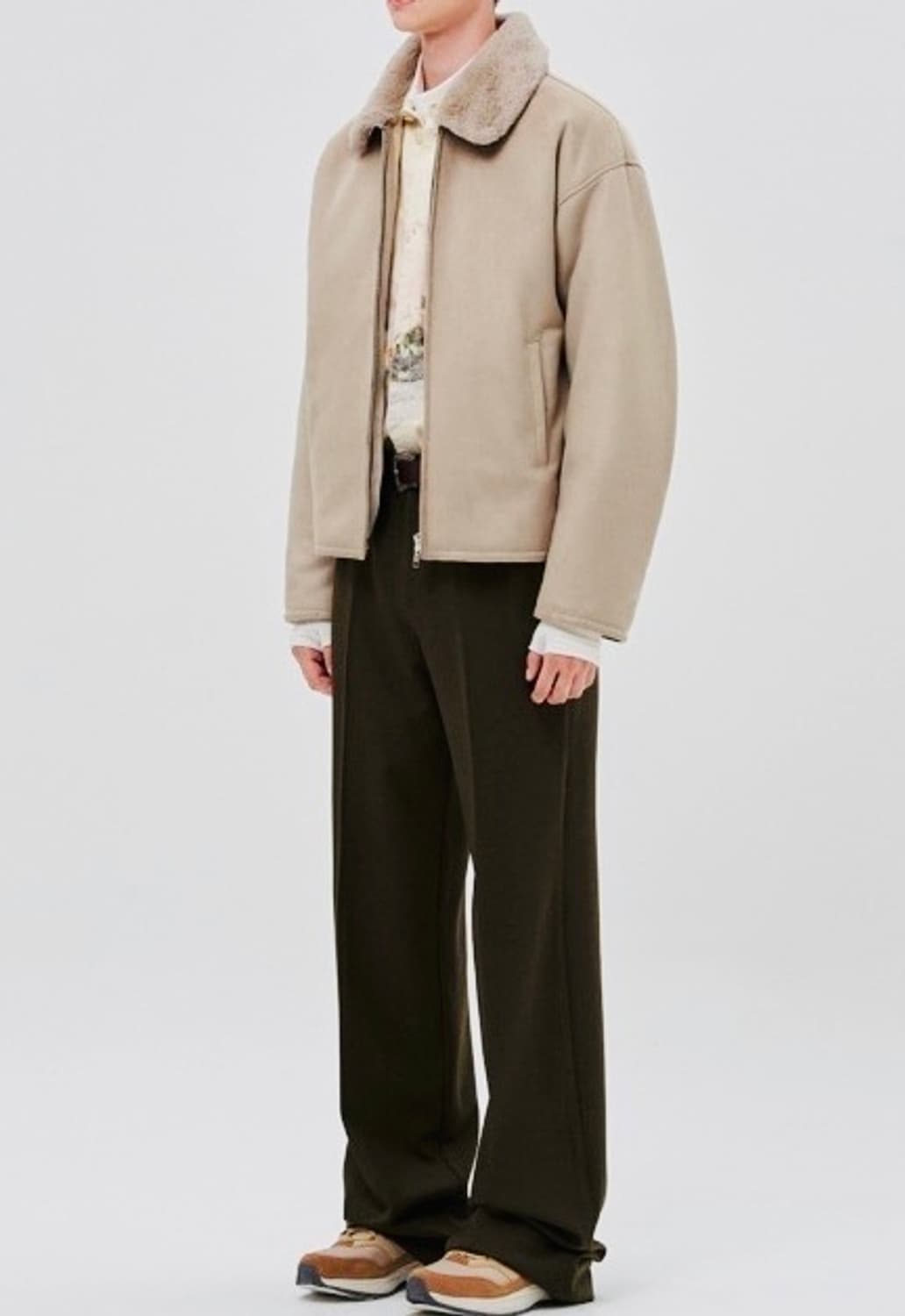 (새상품) 도프제이슨 심플 스웨이드 무톤 자켓 / L 상품이미지2