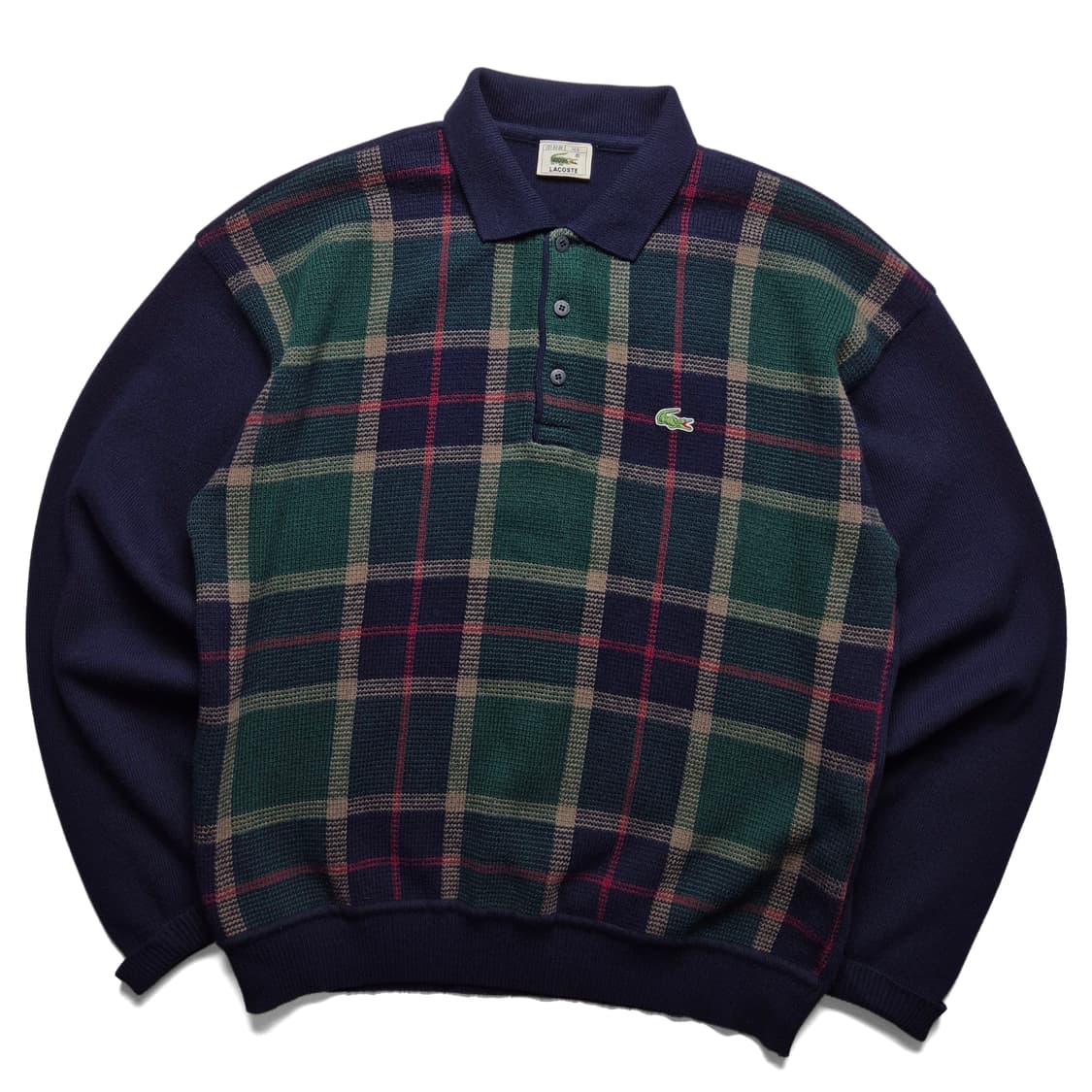 [105] 라코스테 타탄체크 카라니트 상품이미지2