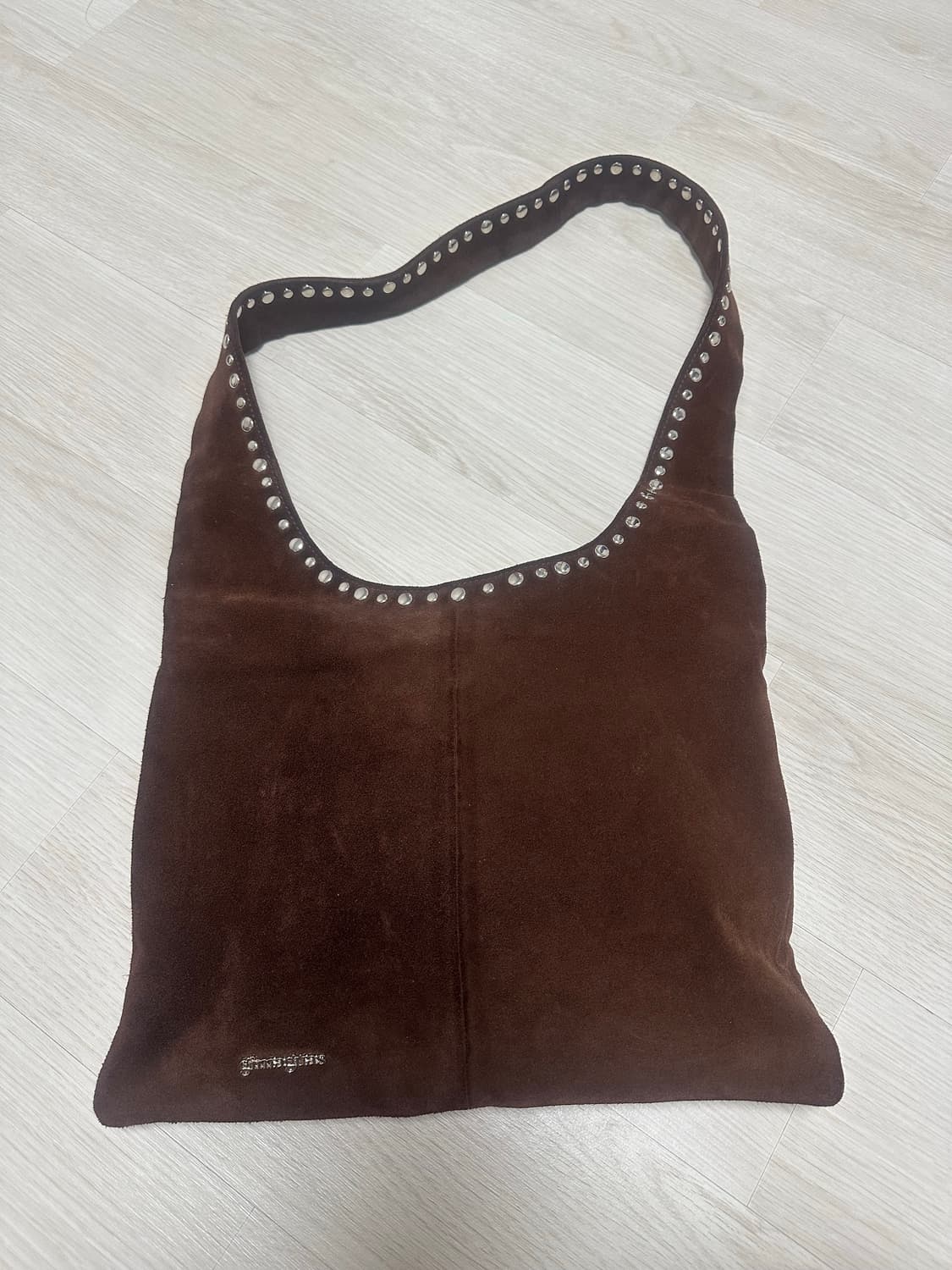 기마구아스 브라운 스웨이드 숄더백 상품이미지2