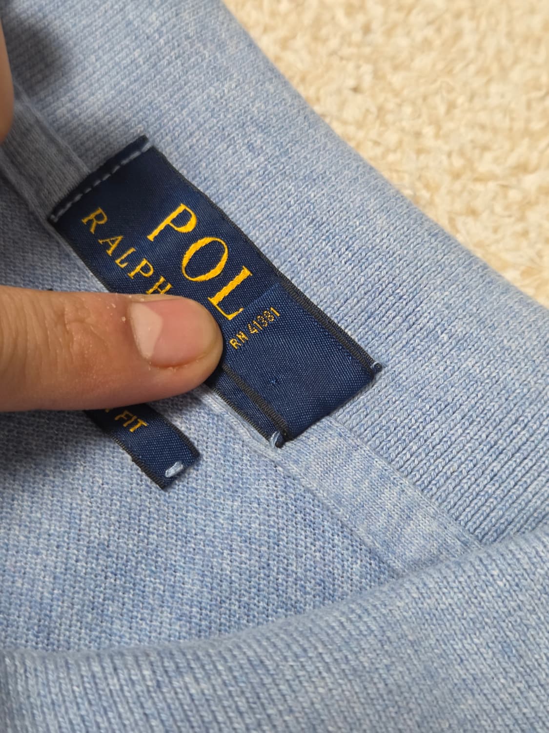 [폴로 랄프로렌] 커스텀 핏 코튼 메쉬 반팔 폴로 셔츠 | S00048 상품이미지4