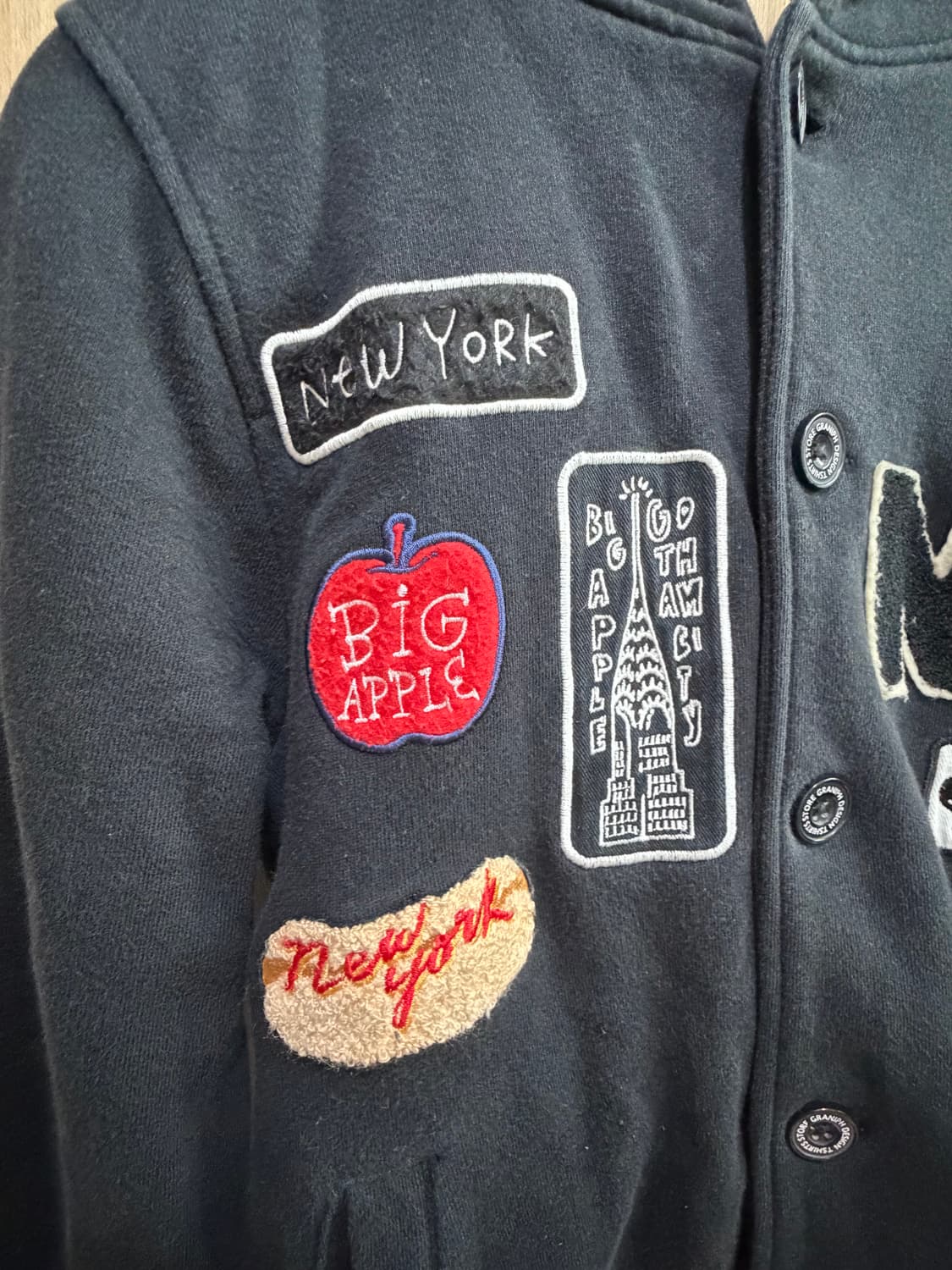 빈티지 야구점퍼 블루종 상품이미지2