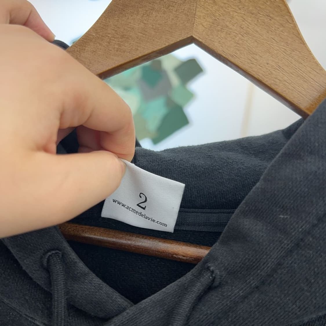 아크메드라비 오버핏 토끼 프린팅 후드티 105 C05048  상품이미지4