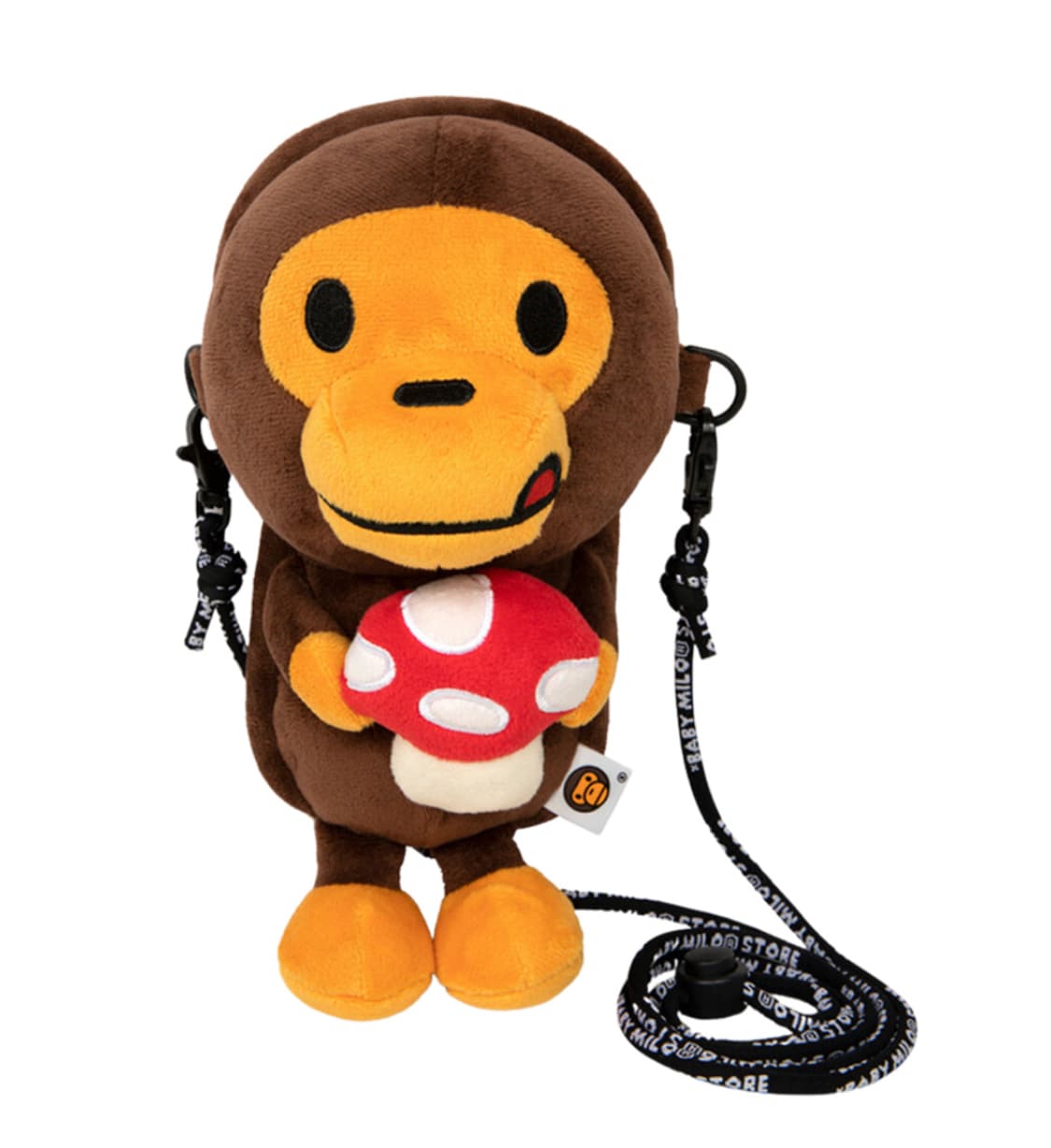 베이프 베이비 마일로 플러시 모바일 백 브라운 상품이미지1