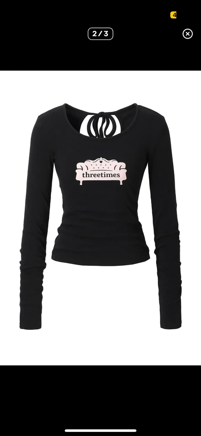Threetimes Pink sofa tee 상품이미지1
