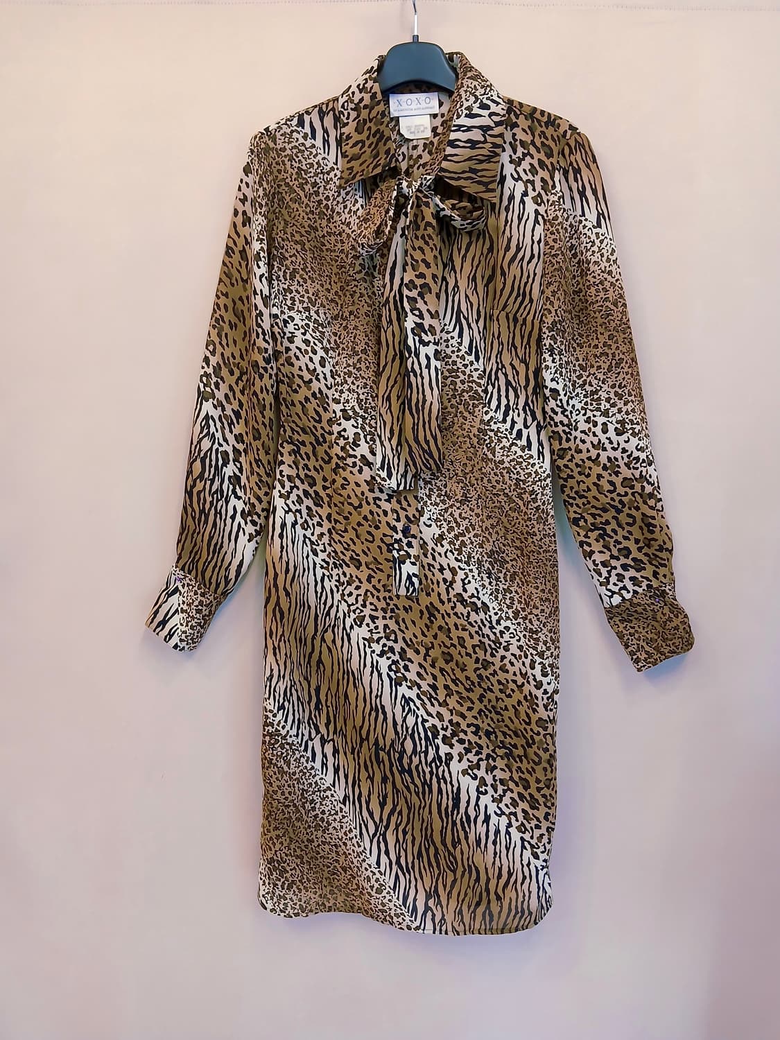 90s USA 빈티지 XOXO 믹스 애니멀 프린트 원피스 상품이미지1