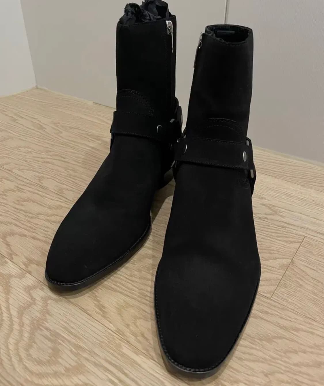 생로랑 스웨이드 와이어트 하네스 부츠 41.5 상품이미지2