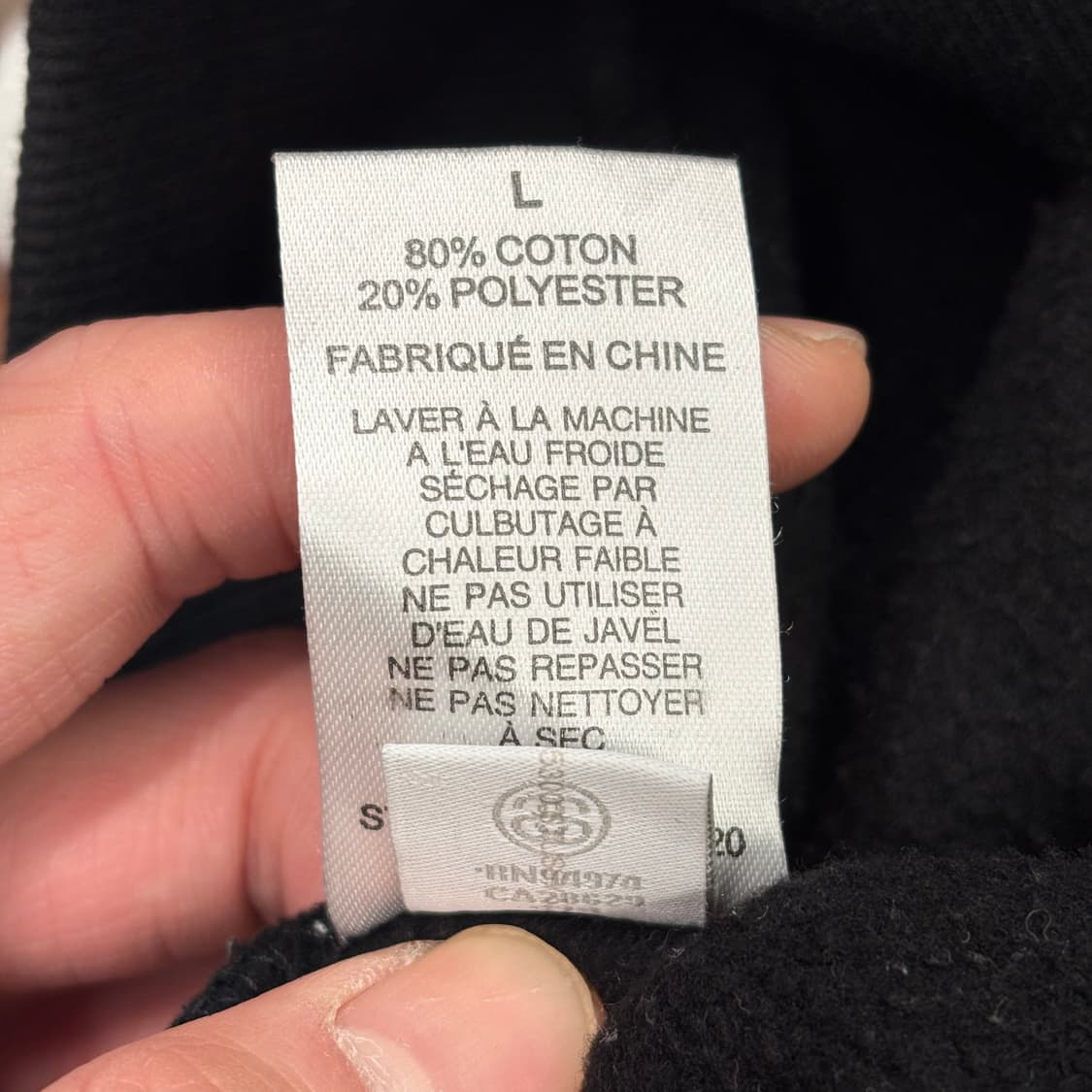 L 스투시 베이직 블랙 맨투맨 상품이미지5