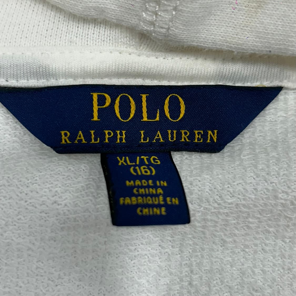 Polo 폴로 베어로고 아이보리 후드집업 상품이미지5