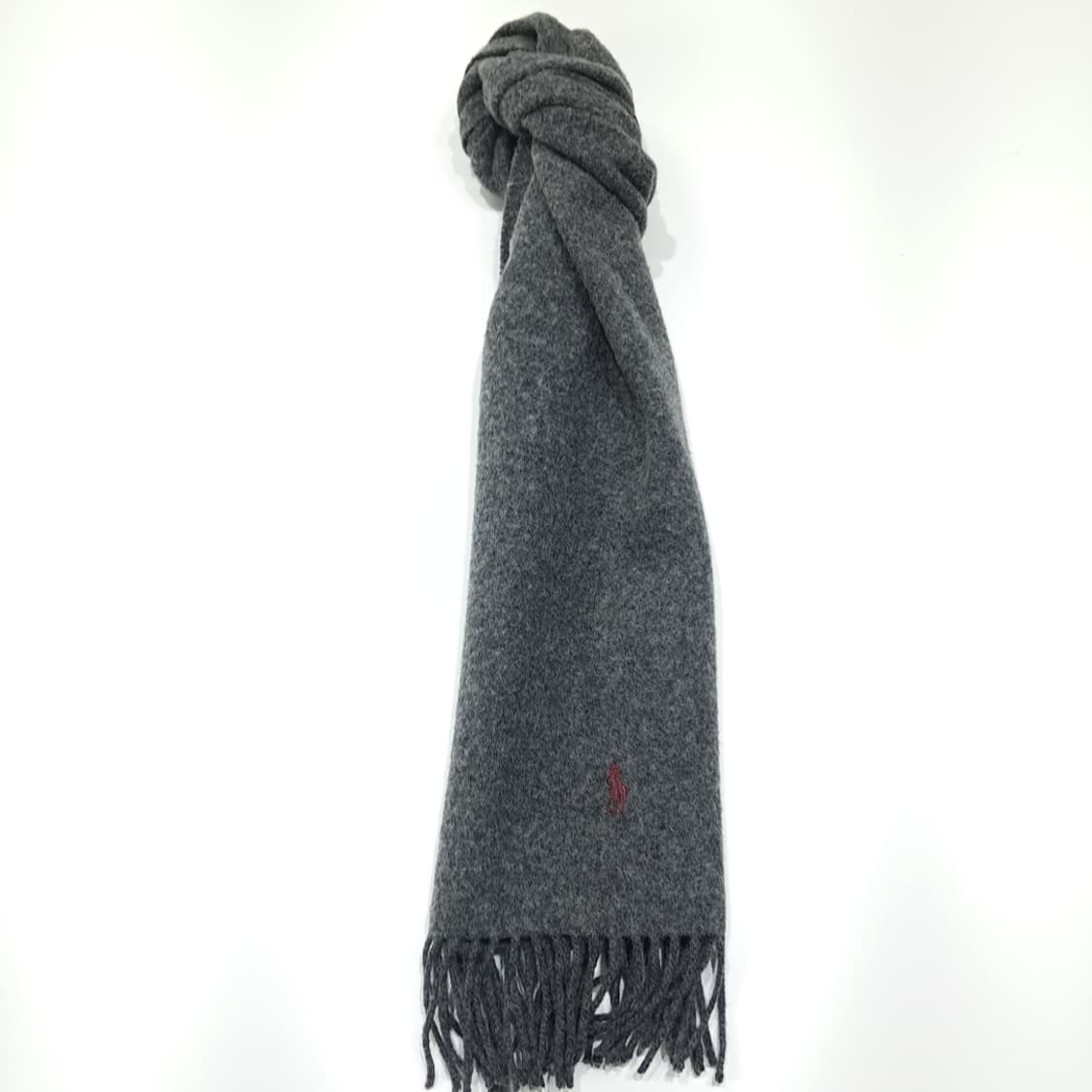 MX390 폴로 스코틀랜드판 램스울 레드포니 그레이 머플러 목도리 상품이미지3