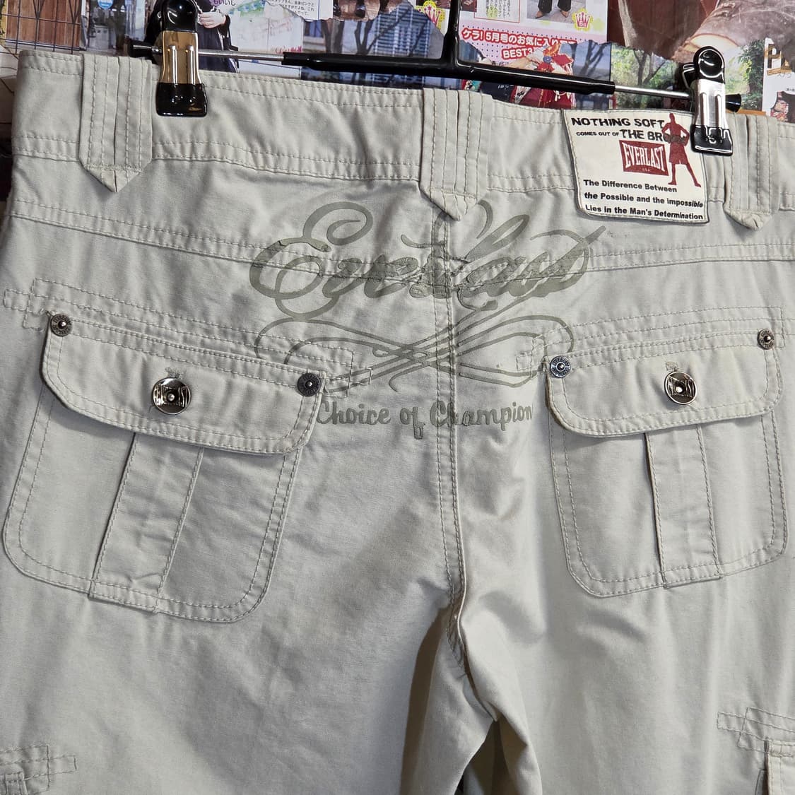 에버라스트 빅프린팅 베이지 코튼 카고 팬츠 상품이미지3