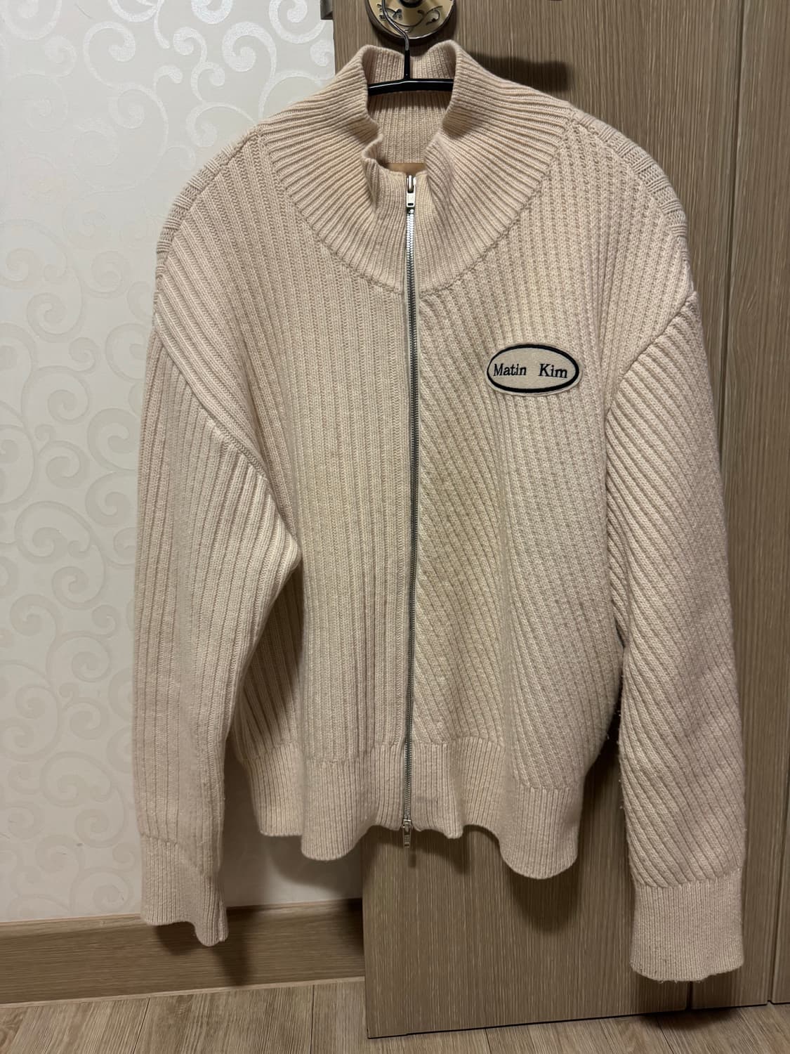 마뗑킴 니트집업 크림 상품이미지1