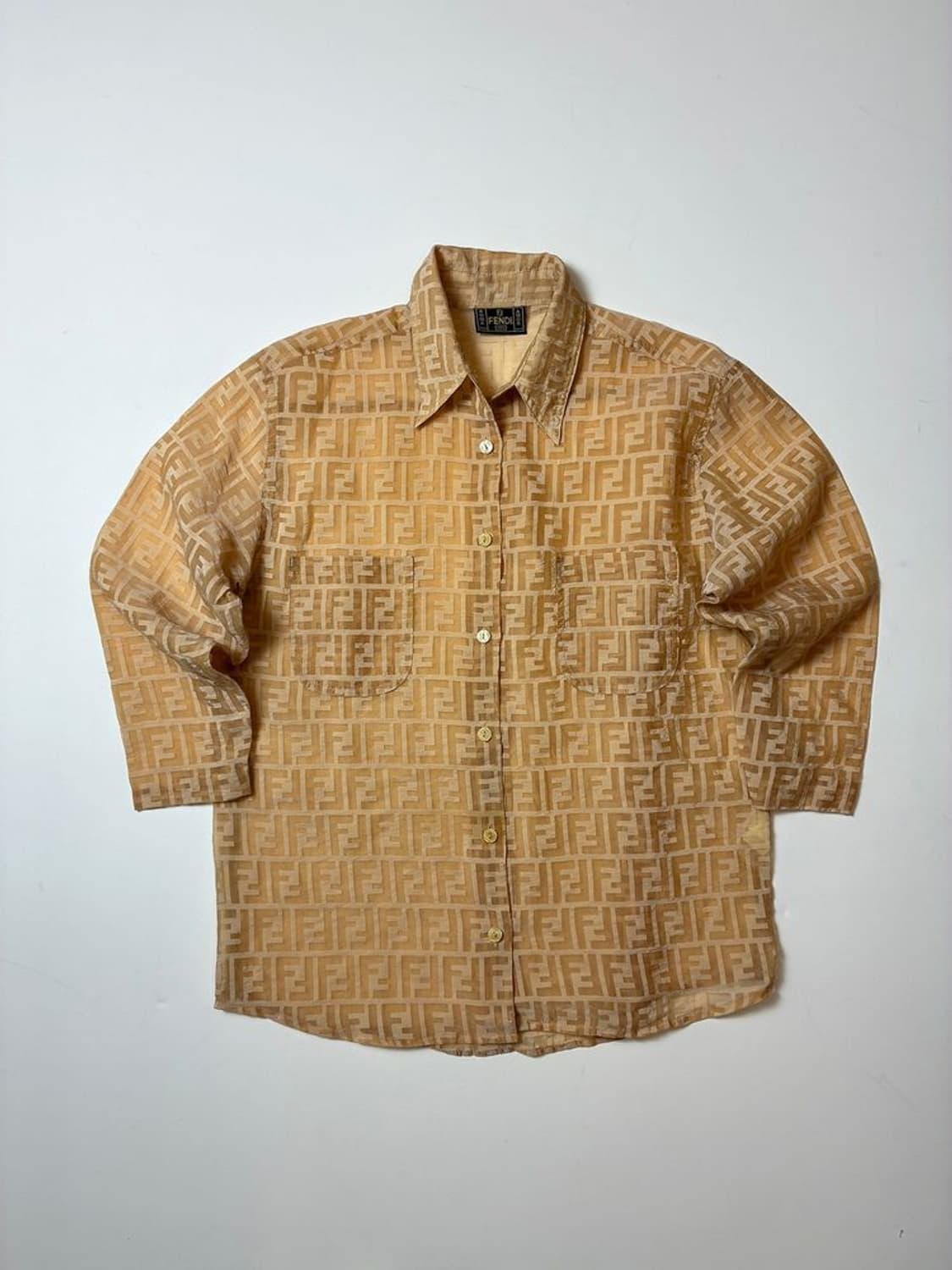 펜디 FENDI 90's 주키노 모노그램 7부 셔츠 PN8788 상품이미지1