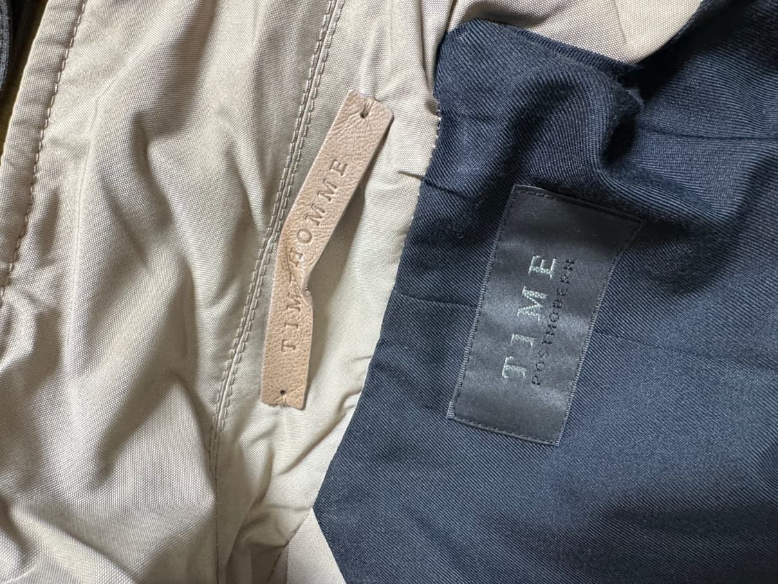 타임옴므 프렌치 코트 자켓 양가죽 패치 100 상품이미지7