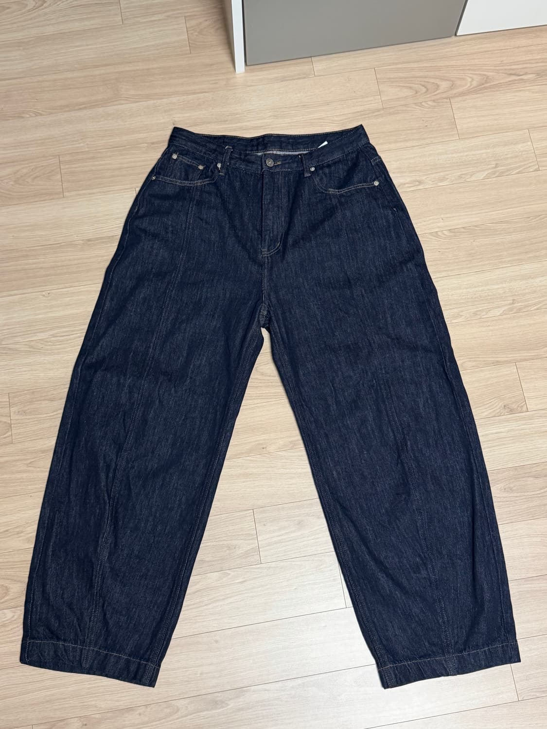 [M] OY 생지데님 STITCHED WIDE VOLUME PANTS 상품이미지4
