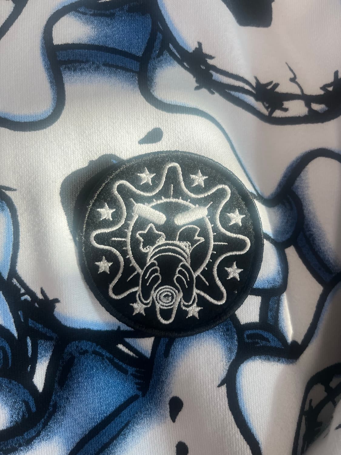 글로갱 후디 XL 정품 (glo skull zip hoodie blue) 상품이미지5