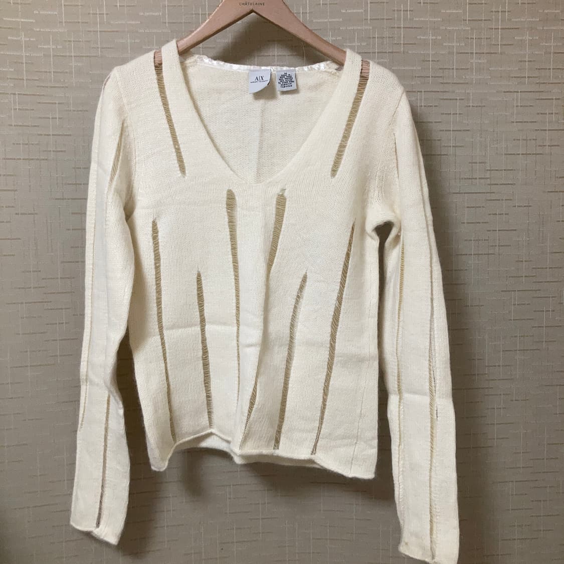 아르마니 익스체인지 앙고라 브이넥 니트 상품이미지2