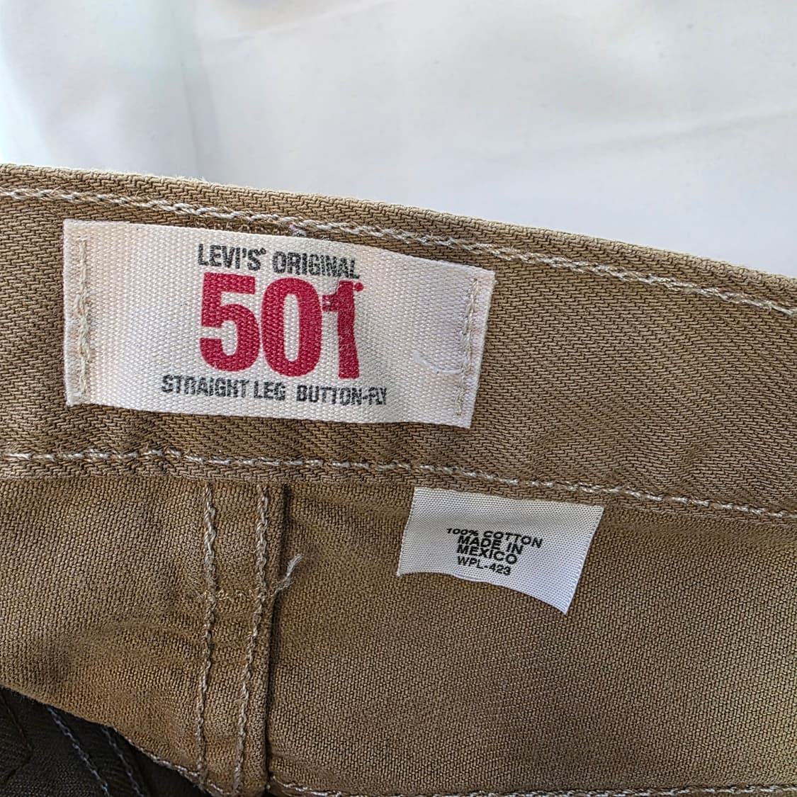 [W34L32]리바이스 501 브라운 스트레이트 데님팬츠 상품이미지6