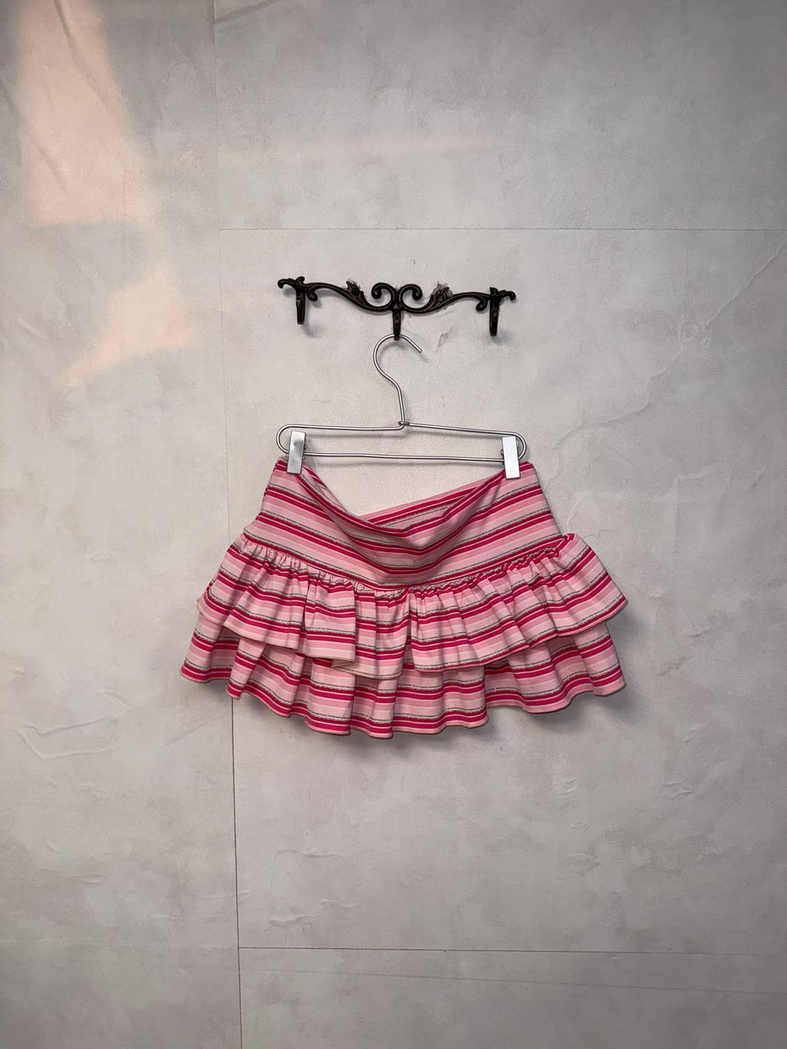 Baby pink stripe mini cancan skirt 상품이미지3