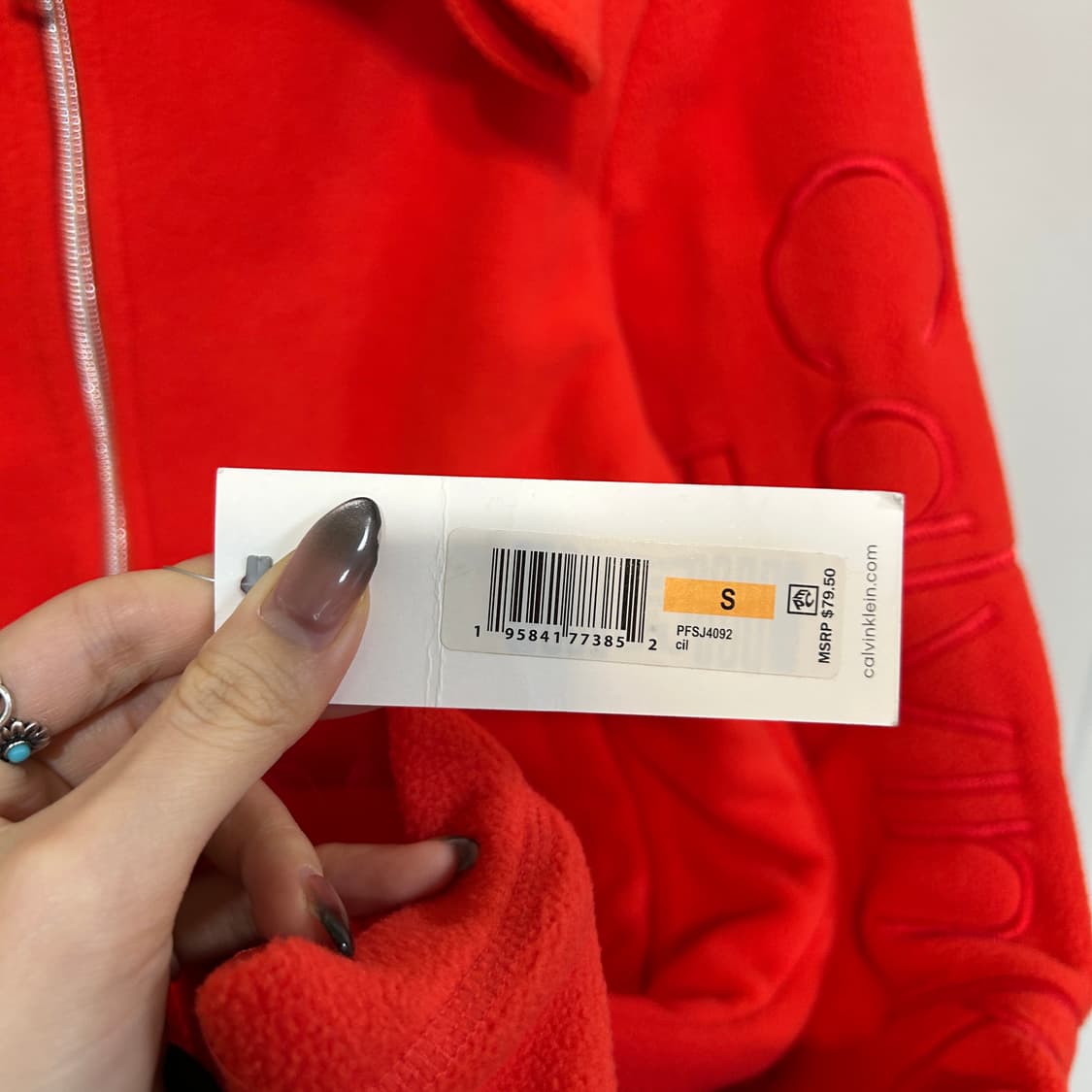 켈빈클라인 퍼포먼스 여성 테크 플리스 자켓 S 새상품 55, 66 상품이미지2