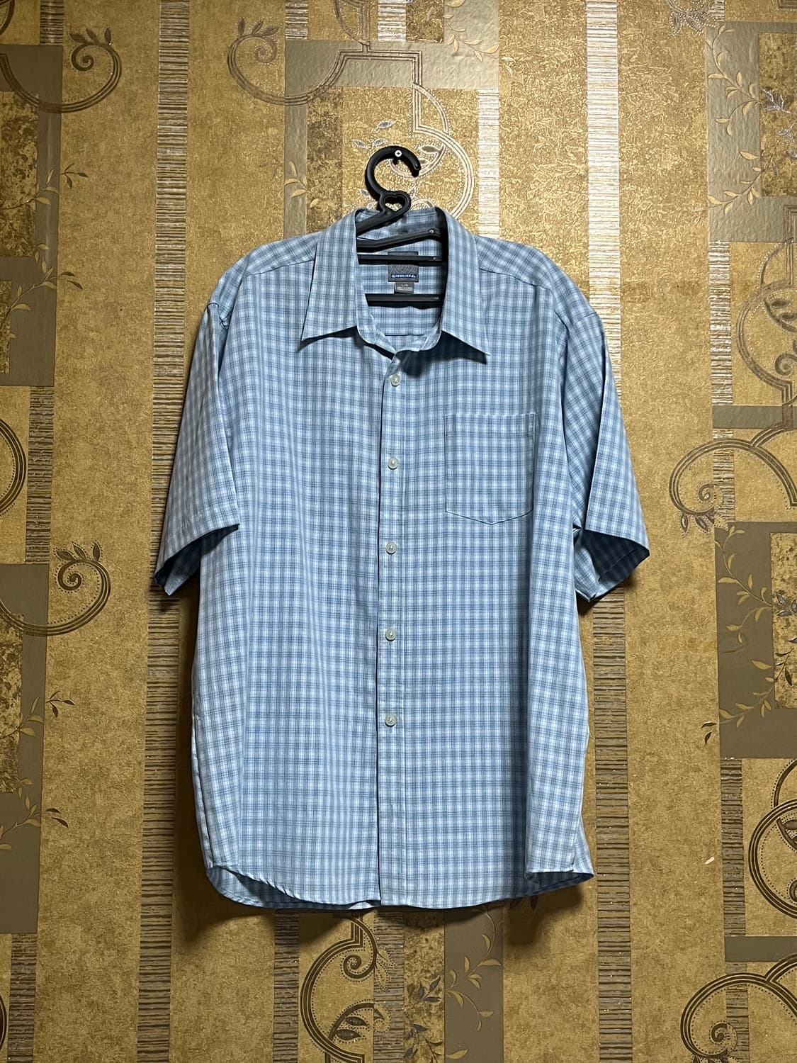 QUIKSILVER 체크 반팔 셔츠 XL 상품이미지2