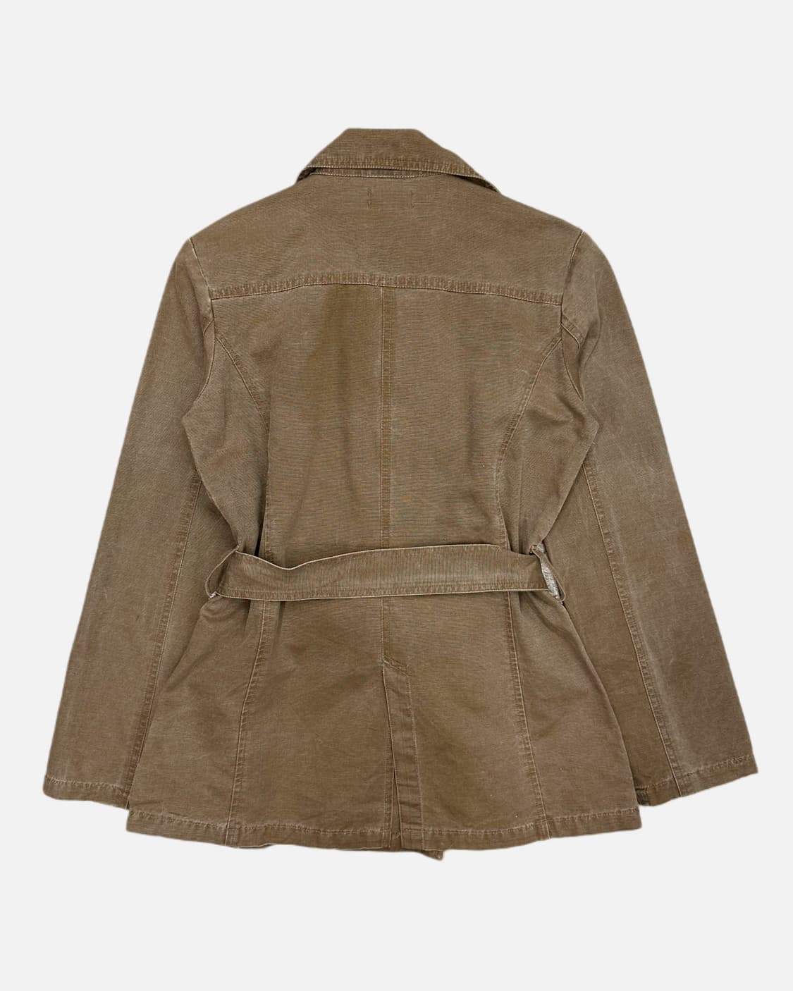 washed beige belted jacket 상품이미지4