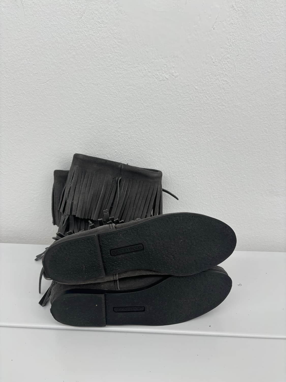 Minnetonka 프린지 부츠 스웨이드 상품이미지6