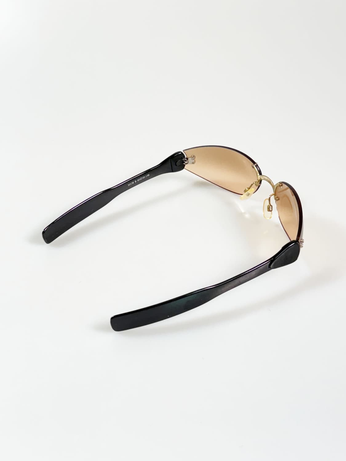 90s UNOSOLEIL 무테 스퀘어 틴트 빈티지 선글라스 상품이미지4