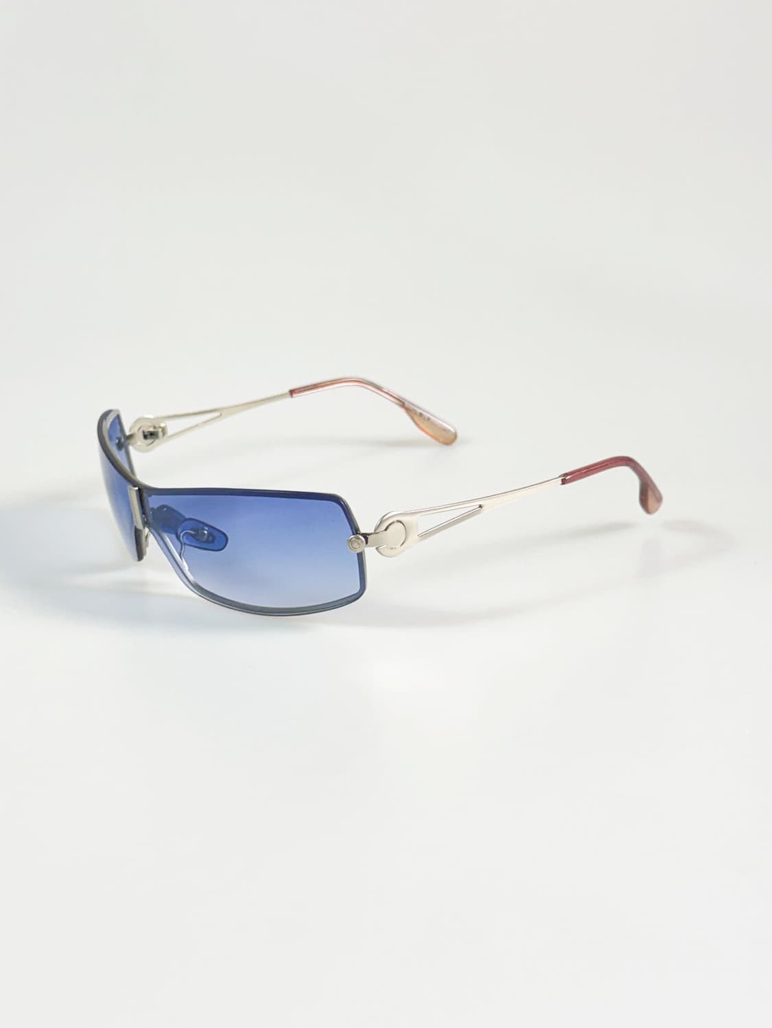 무테 랩어라운드 고글 쉴드 프레임 빈티지 틴트 선글라스 상품이미지3