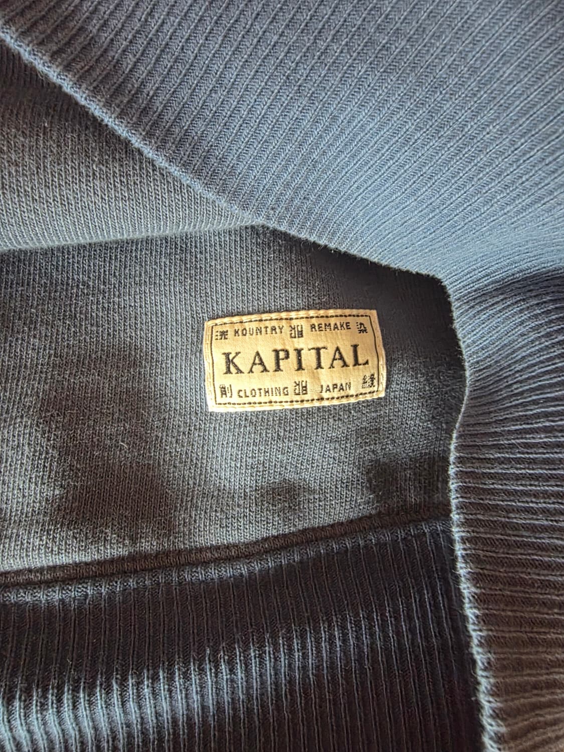 캐피탈 리버시블 플리스 엘보우 립 후드 패키쉬 레인보우 블루 상품이미지6